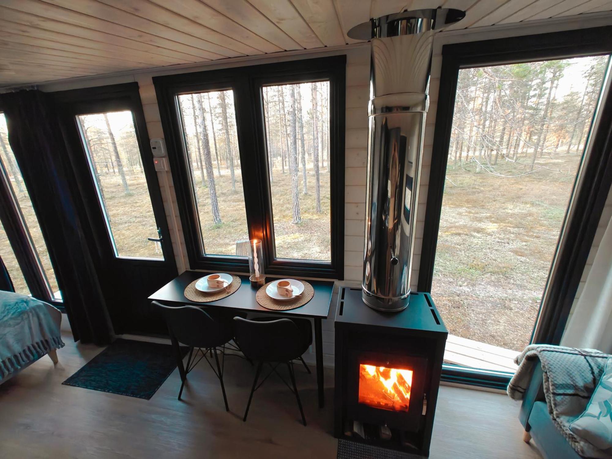 Lapland Riverside, Landscape Cabin, Kuukkeli 6, Yllaes, Tiny Home With Sauna, Fireplace, Terrace, Bbq, Wifi, Ski, Fishing, Pets Ok Äkäslompolo Esterno foto